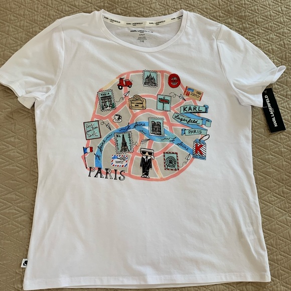 Karl Lagerfeld Women’s T-shirt Color White - Picture 2 of 7